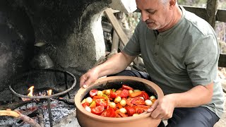 GÜVEÇTE SEBZELİ TAVUK BUT TARİFİ  Yeni Güveçte İlk Pişirme [upl. by Eelorac]