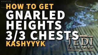 All Gnarled Heights Chests Locations Kashyyyk Star Wars Jedi Fallen Order [upl. by Nnahgaem586]