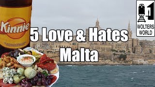 Visit Malta  5 Things You Will Love amp Hate about Malta [upl. by Artenek501]