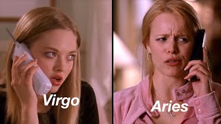 mean girls as zodiac signs ♡︎ [upl. by Ak]