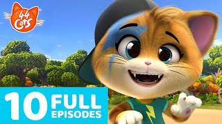 44 Cats  10 Full Episodes 🐈🐾  Meowtiful Compilation from Season 1 [upl. by Nirok]