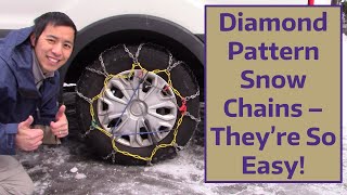 Diamond Pattern Snow Chains – They’re So Easy [upl. by Aidne]