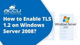 How to enable TLS 1 2 on Windows Server 2008 [upl. by Rockafellow763]