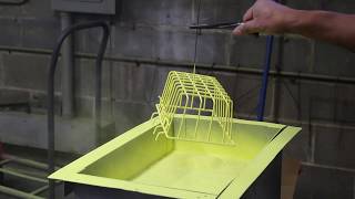 See the Fluidized Bed Powder Coating Process [upl. by Redyr]