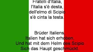 Nationalhymne Italiens text [upl. by Ajim]