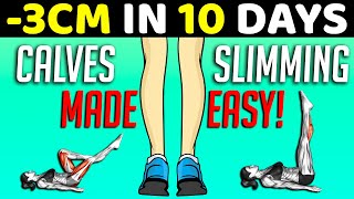 7 Day Slim Calves Challenge With These Exercises  Stretches [upl. by Yeliah718]