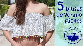 5 blusas de verano fáciles [upl. by Narod535]