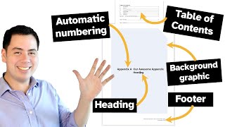 How to REALLY add an appendix to a Word document  Professional Report Guides [upl. by Eceerehs91]