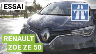 Essai NOUVELLE Renault ZOE  autonomie sur autoroute [upl. by Allene]