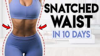 SNATCHED WAIST amp ABS in 10 Days  5 minute Home Workout [upl. by Paxon646]