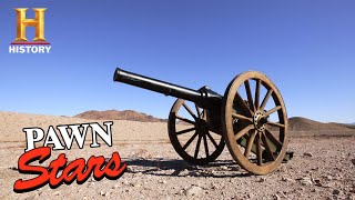 Pawn Stars EXPLOSIVE DEAL for EXPENSIVE Antique Cannon Season 17  History [upl. by Jamnis]