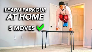 Learn 5 Easy Parkour Tricks  Inside The House ASAP [upl. by Esiom854]