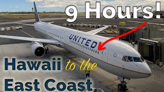 United Airlines 767400 First Class from Honolulu to Washington Dulles [upl. by Riancho]