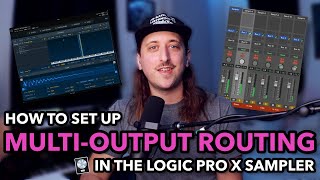 How to Set Up MultiOutput Routing in the Logic Pro 105 Sampler Logic Pro X Tutorial [upl. by Nortal]