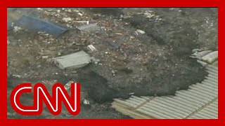 Watch a massive tsunami engulf entire towns in Japan 2011 [upl. by Dianna]